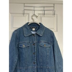 Vintage Giacca Gallery Company Denim Jacket Size L Womens